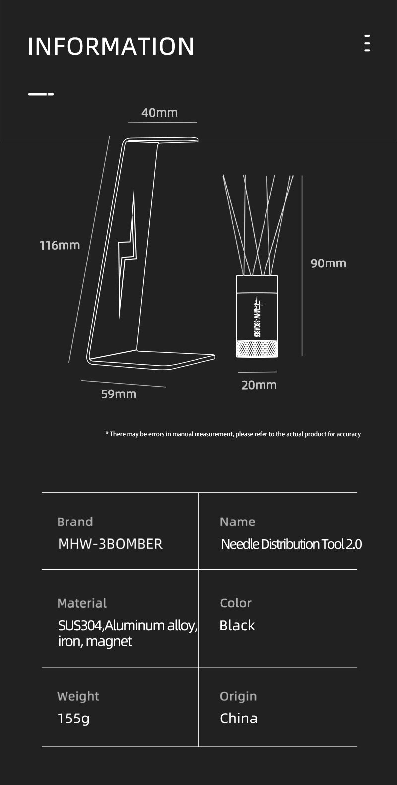 MWH-3Bomber Lightning Needle Distributor Tool 2.0