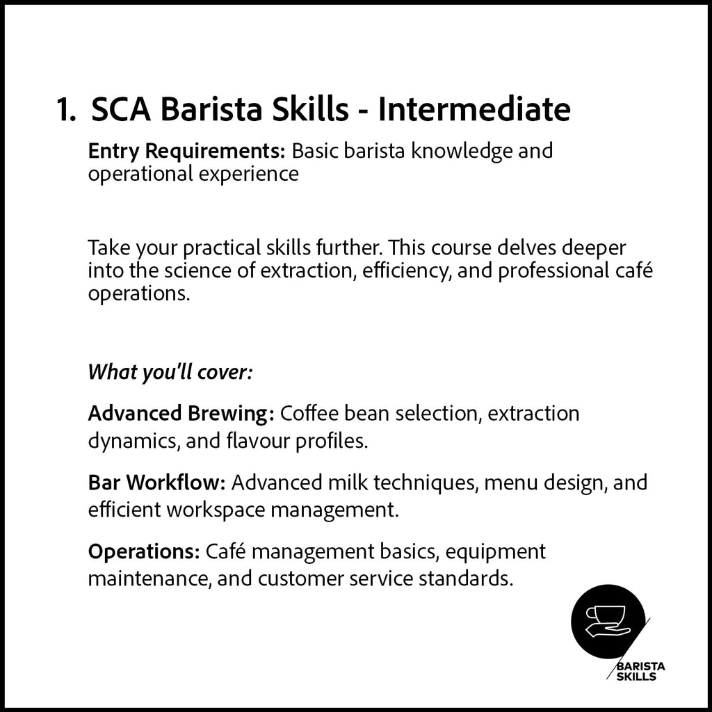 SCA Barista Skills - Intermediate