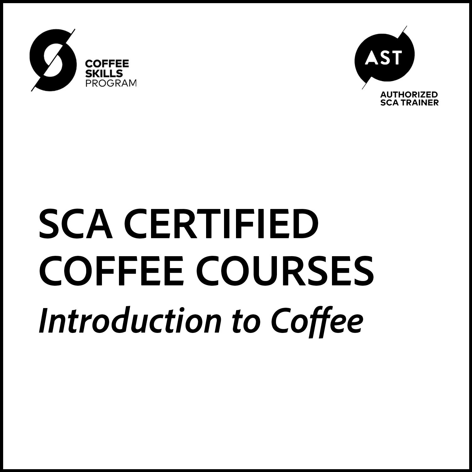 SCA Introduction to Coffee